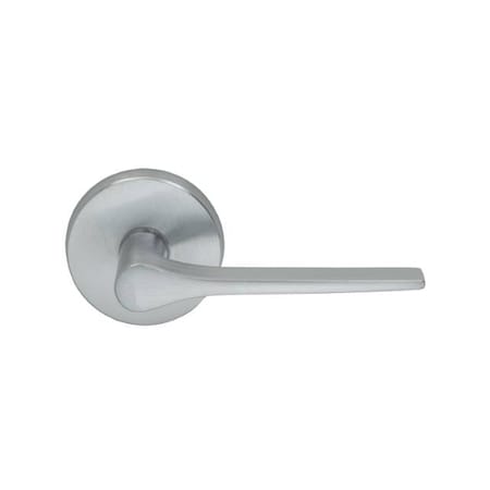 Omnia Lever Privacy 2-3/4" Backset, T Strike, 1-3/8" Door Satin Chrome 364 364/00A.PR3