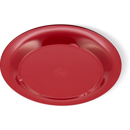 Carlisle Foodservice Narrow Rim Dinner Plate, 10.5", Red, PK12 3300205