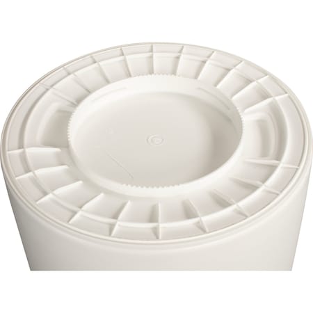 Bronco Trash Can, 44 gal Round Trash Can White 84104402