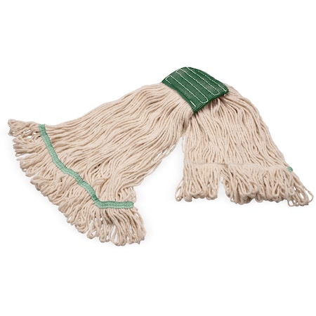 Carlisle Foodservice Medium Grease Release Mop, Looped-End, Natural 369120G00