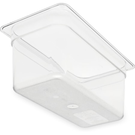 Carlisle Foodservice Food Pan PC, 6", DP, 1/3, Clr, PK6 3066207