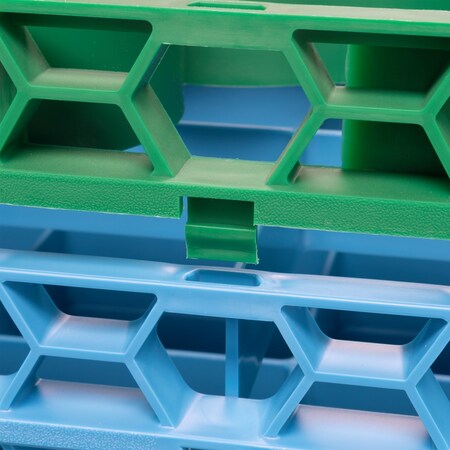 Carlisle Foodservice Shrt Glass Rack Ext, 20 Comp, Grn, PK6 REW20SC09