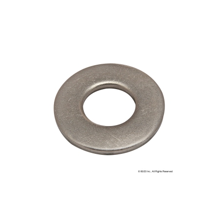 80/20 Flat Washer, For Screw Size 1/4" , Stainless Steel Plain Finish 3658