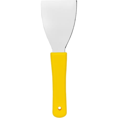 Carlisle Foodservice Steel Handheld Scraper 3", Yellow 40130EC04