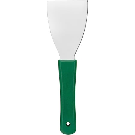 Carlisle Foodservice Steel Handheld Scraper 3", Green 40130EC09