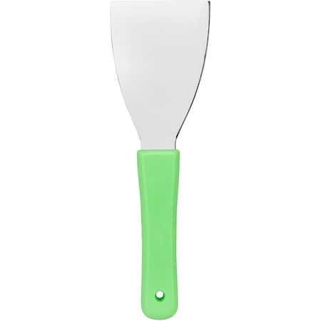 Carlisle Foodservice Steel Handheld Scraper 3", Lime 40130EC75