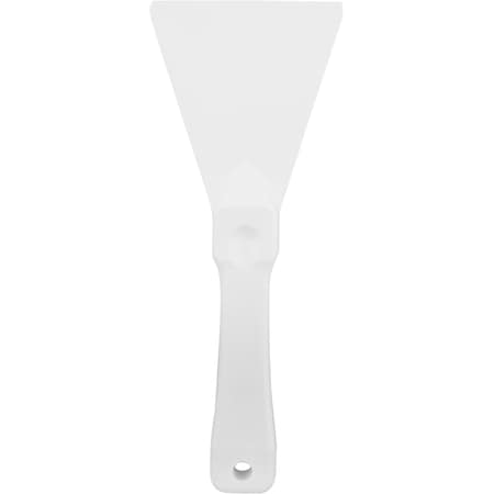 Carlisle Foodservice Plastic Handheld Scraper 3", White 40230EC02