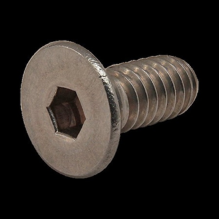 80/20 1/4"-20 Socket Head Cap Screw, Flat, Plain Stainless Steel, 1 in Length 3677