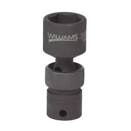 Williams 3/8" Drive Impact Socket Black Industrial, Universal 3/8"D, 6Pt, 14mm JHW36814