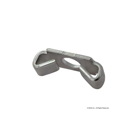 80/20 EndFastenerClip, Steel, Bright, 7/16in 3681