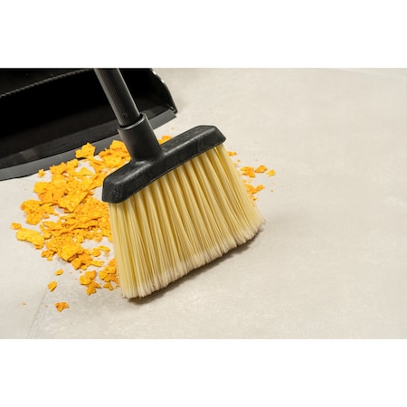 Duo-Sweep Duo-Sweep Flagged Angled Broom Head, 6 in L Bristles, Handle Not Included L Handle 4686700