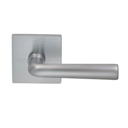 Omnia Lever Square Rose Priv 2-3/8" BS T 1-3/4" Doors Satin Chrome 368 368S/00B.PR3