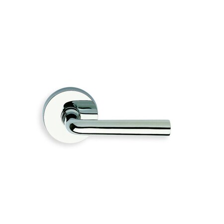 OMNIA Lever Passage 2-3/8" Backset, T Strike, 1-3/8" Door Bright Chrome 368 368/00.PA2