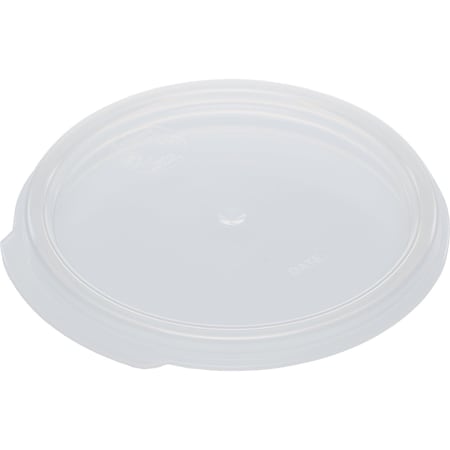 Carlisle Foodservice Rnd Container Lid, 1 qt., Translucent, PK12 1077030
