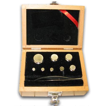 Ohaus Calibration Weight Set, 1 to 50g, 9 Pieces 80850117