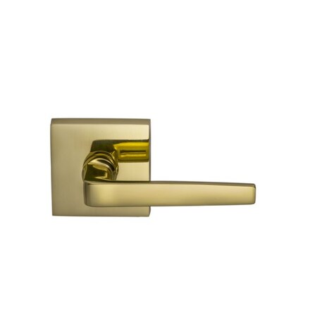 Omnia Lever Square Rose Pass 2-3/4" BS T 1-3/8" Door Bright Brass 36 36S/00A.PA1