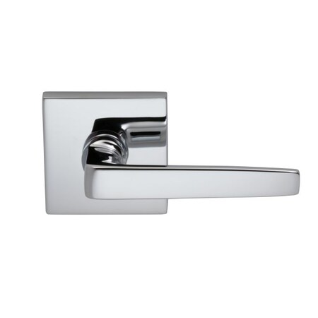 Omnia Lever Square Rose Priv 2-3/4" BS T 1-3/8" Door Bright Chrome 36 36S/00A.PR2