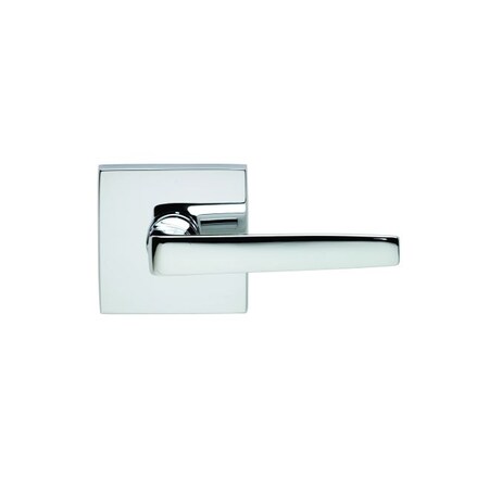 Omnia Lever Square Rose Pass 2-3/8" BS T 1-3/4" Door Bright Nickel 36 36S/00B.PA14