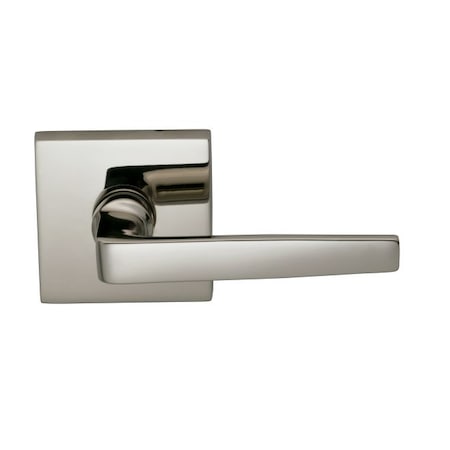 Omnia Lever Square Rose Priv 2-3/8" BS T 1-3/4" Door Bright Nickel 36 36S/00B.PR14