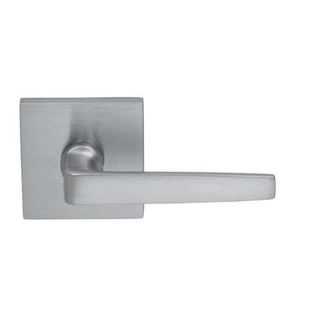 Omnia Lever Square Rose Pass 2-3/4" BS T 1-3/4" Door Satin Chrome 36 36S/00C.PA3