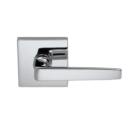 Omnia Lever Square Rose Priv 2-3/4" BS T 1-3/4" Door Bright Chrome 36 36S/00C.PR2