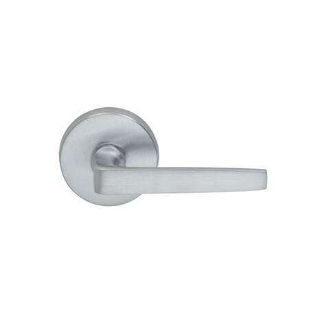 Omnia Lever Passage 2-3/8" Backset, T Strike, 1-3/8" Door Satin Chrome 36 36/00.PA3