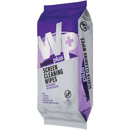 Wipes Plus The 50 ct Screen Cleaning Wipes, PK24 37564