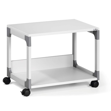 Durable Office Products Multi-Functional 2 Shelf Trolley, Gray 371010