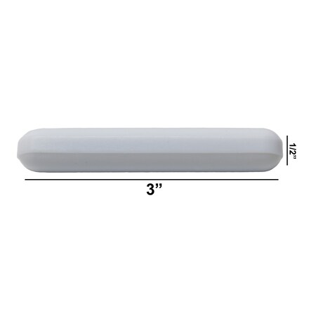 Sp Bel-Art PTFE Polygon Stir Bar, 3 x 1/2", Wht F37120-0003