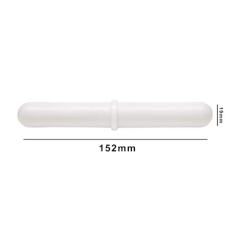 Bel-Art Bel-Art Spinbar Giant Magnetic Stir Bar: 152 x 19mm, White, Pivot Ring F37122-0006