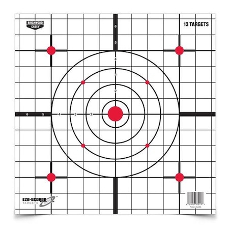 BIRCHWOOD CASEY Eze-Scorer Sight-In Paper Targe, 12 BC-37213