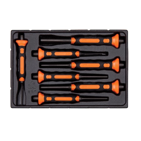 Bahco Bahco Bahco Soft Grip Pin Punch Set, 7 pcs. 3734BMS/7
