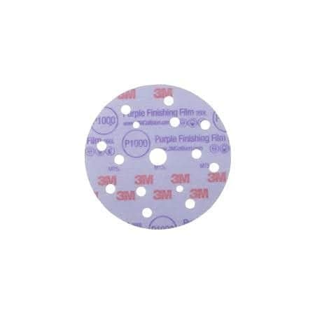 3M Finishing Film Abrasive Disc, 6", Purple 51157