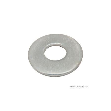 80/20 Flat Washer, For Screw Size 1/2" , Steel Zinc Plated Finish 3764