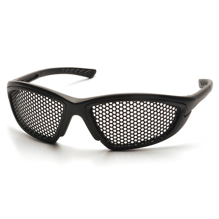 Pyramex Safety Glasses, Anti-Fog & Anti-Scratch, Black Lens, Black Frame, Full-Frame SB76WMD