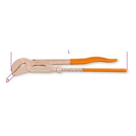 Beta 430mm Nonspark Pipe Wrench 003780800