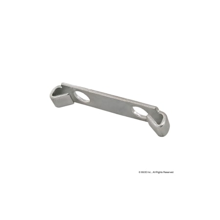 80/20 DblEndFastenerClip, Steel, Bright, 7/16in 3794