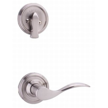 Weslock LH Bordeau Interior SGL CYL Handleset Trim Satin Nickel L2100--UNSL20