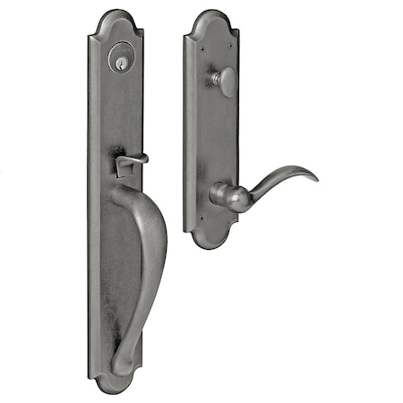 Baldwin Entry Handlesets Distressed Antique Nickel 6402.452.LENT