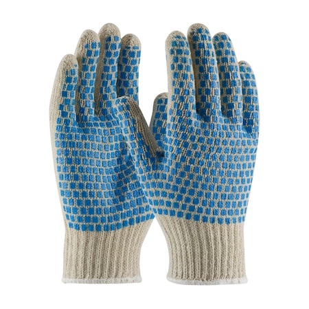 Pip Coated Gloves, PVC, Double-Sided, Natural, S 12 PK 37-C110BB/S