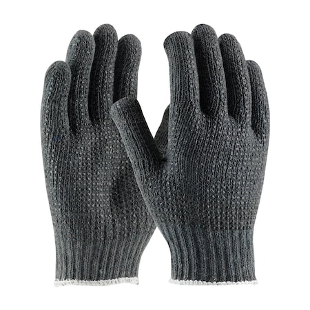 Pip Coated Gloves, PVC, Dot, Double-Sided, Gray, S 12 PK 37-C500PDD/S