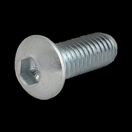 80/20 M6-1.00 Socket Head Cap Screw, Button, Zinc Plated Steel, 16 mm Length 3804