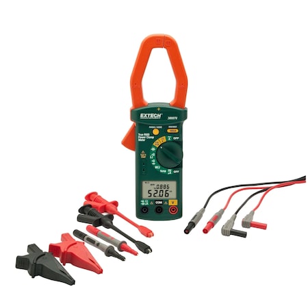 Extech Clamp Meter, Hvac With Nist 380976-K-NIST