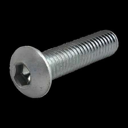 80/20 M6-1.00 Socket Head Cap Screw, Button, Zinc Plated Steel, 25 mm Length 3809