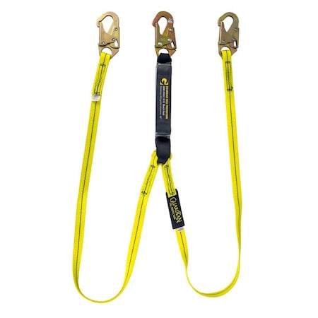 Guardian Double Leg Lanyard w/Snap Hooks, 6ft 1230