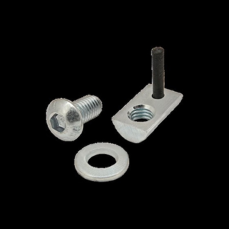 80/20 M6-1.00 Socket Head Cap Screw, Button, Bright Zinc Plated Steel, 12 mm Length 3824
