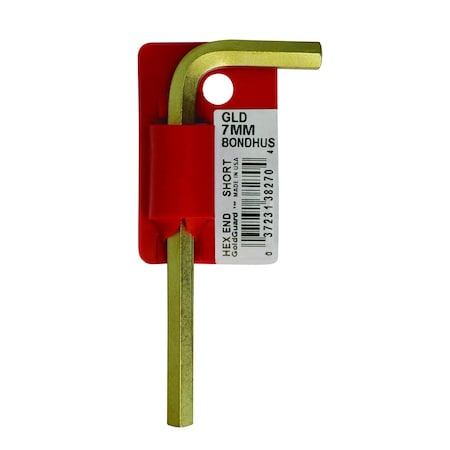 Bondhus Metric L-Shape Hex Key Hex Key, 17 mm Tip Size 38286