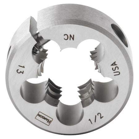 Irwin Die1/2IN-13 NC HCS Adj.Round 1IN OD-Bulk 3844