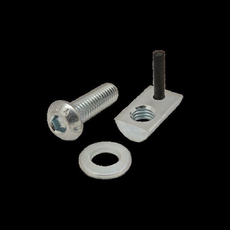 80/20 M6-1.00 Socket Head Cap Screw, Button, Bright Zinc Plated Steel, 20 mm Length 3850