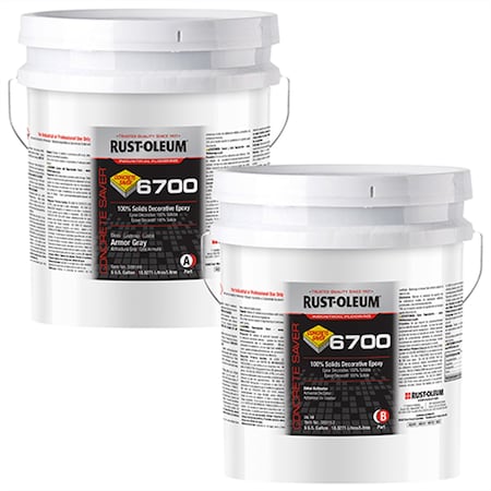 Rust-Oleum Epoxy Coating, High Gloss Finish, Armor Gray, Solvent Base 389115